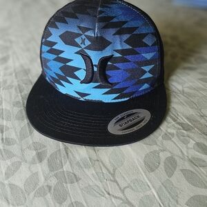 Hurley Blue and Black Snapback Hat